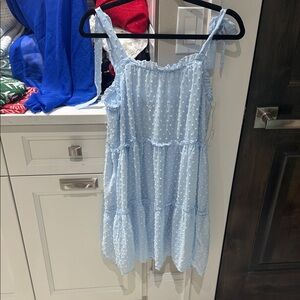 Trixxi Light Blue Polka Dot Midi Dress(Never Worn)